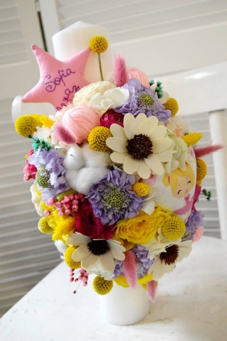 Lumanare Botez Monette Flowers