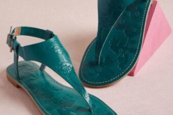 Sandale cu talpa joasa din piele naturala ߩ modele de dama ieftine pentru vara 2025