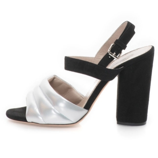 Marc Jacobs Sandale de piele intoarsa cu toc masiv