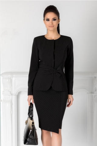 Compleu Leonard Collection negru cu dungi punctate