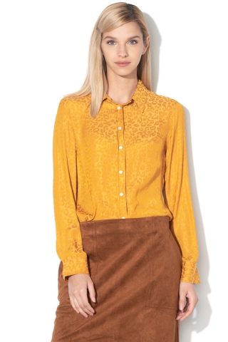 Banana Republic Camasa regular fit cu model animal print Dillon