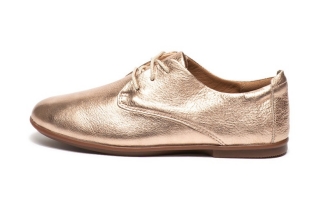 Clarks Pantofi de piele cu aspect metalizat Coral