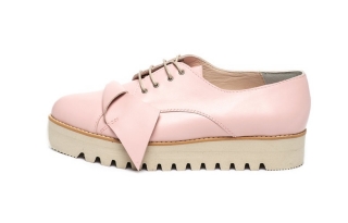 Mihaela Glavan Pantofi wedge de piele