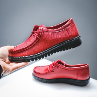 Pantofi dama casual piele naturala rosii Falisi