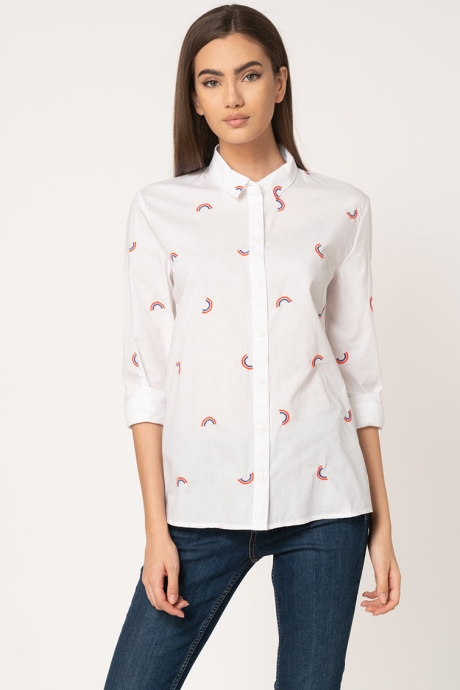 EDC by Esprit Camasa cu broderie curcubeu
