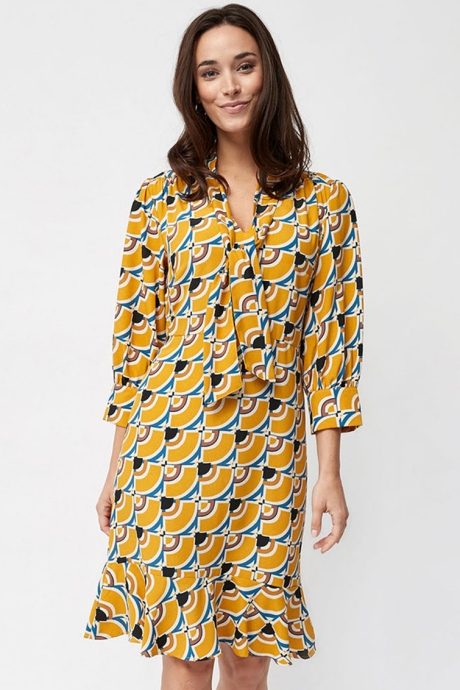 NEXT Rochie midi cu model geometric