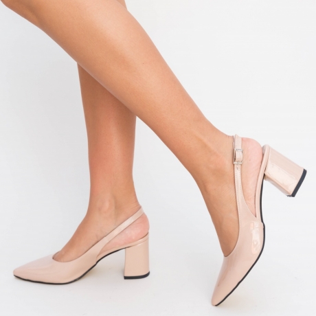 Pantofi Nona Nude
