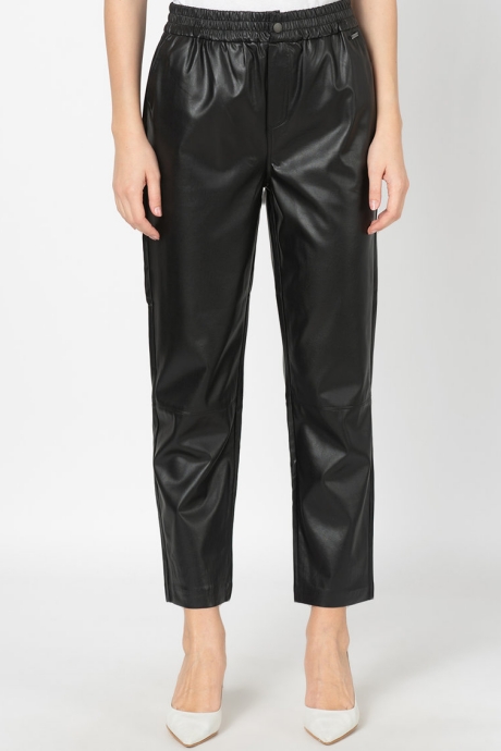 Pepe Jeans London Pantaloni din piele ecologica Moira