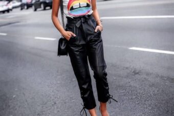 Pantaloni de dama din piele ecologica disponibili online cu preturi avantajoase