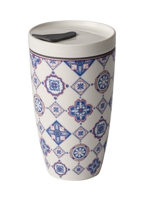 Cana cu capac TO GO, 350 ml, albastru
