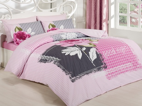 Lenjerie de pat bumbac 100% ranforce, Bahar Home, Ornella