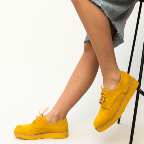 Pantofi Casual Burgas Galbeni