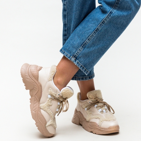 Pantofi Sport Puffi Bej