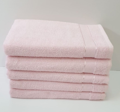 Set 5 prosoape baie bumbac 100% 70x140cm, roz pudra