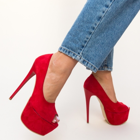Pantofi Brady Rosii