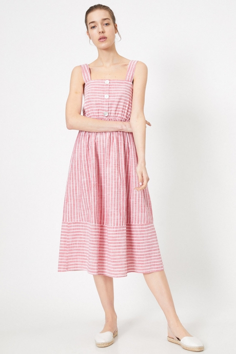KOTON Rochie midi cu dungi