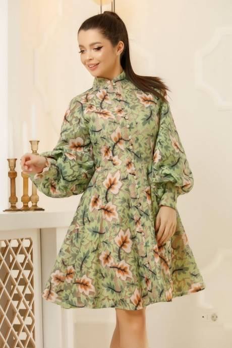 Rochie Melinda Verde Pastel Din Dantela Fina