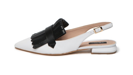 Tosca Blu Pantofi slingback de piele cu varf ascutit Bora Bora