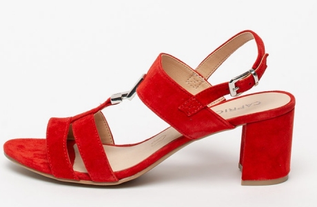 Caprice Sandale slingback de piele intoarsa