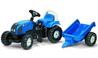 Tractor cu pedale Rolly Toys Kid Landini cu remorca