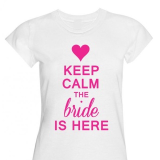 Tricou burlacite - Keep Calm - The Bride is Here