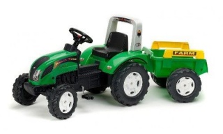 Tractor Falk Ranch Verde cu Remorca