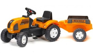 Tractor Falk Renault Ares cu Remorca si Pedale